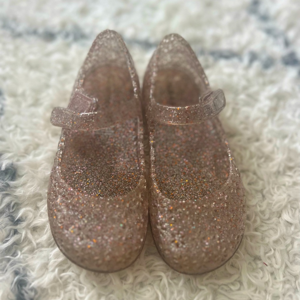 Pink sparkle toddler jellies